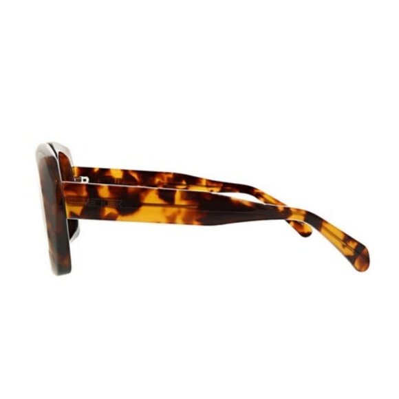 MR TURK by TRINA TURK Andros Sunglasses ~ Tortoise Brown Acetate Polarized NWT - Picture 8 of 16